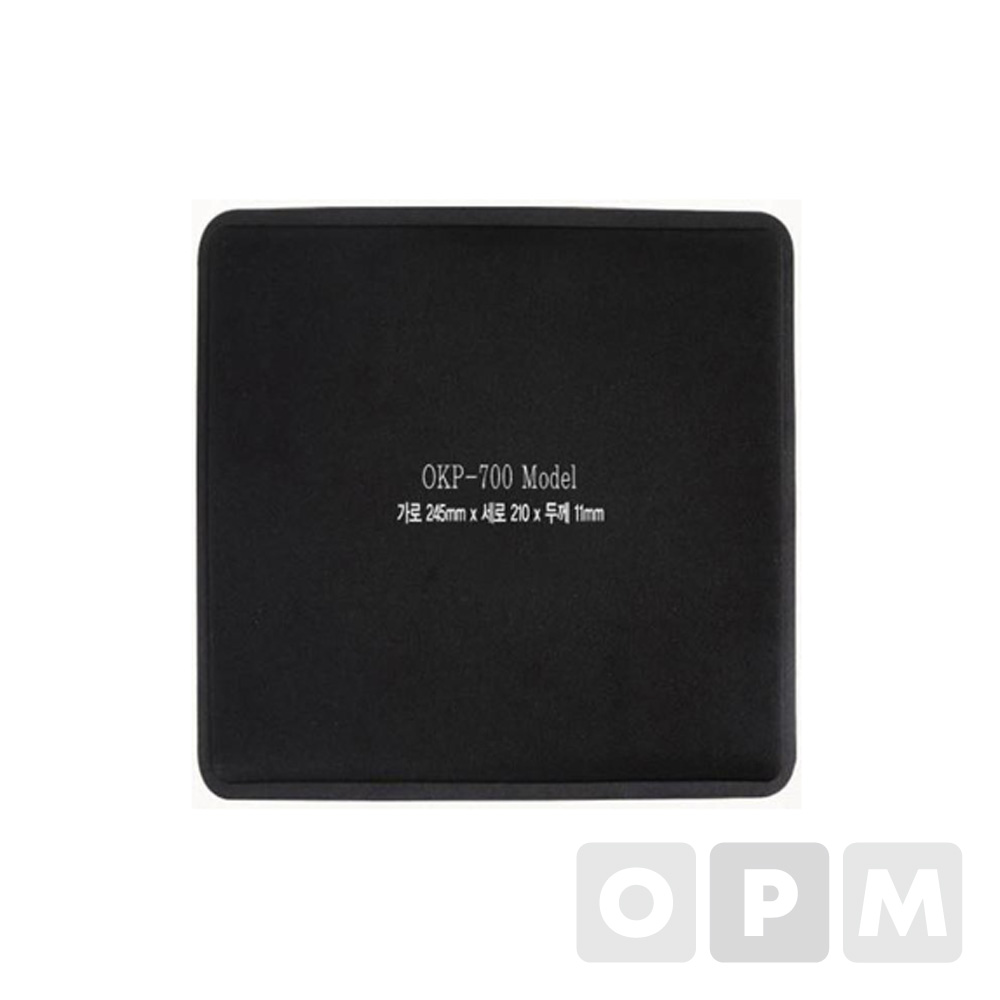 메모리폼마우스패드 OKP-700B/블랙 / 245x210x11mm